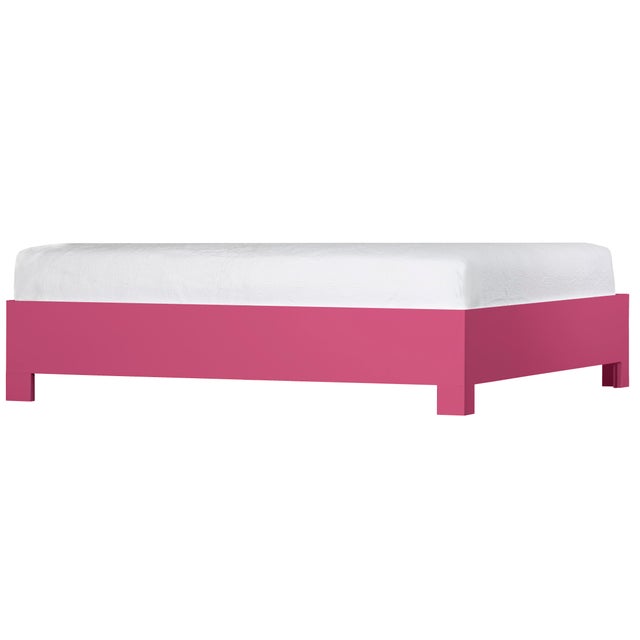 Coastal Infinity Platform Bed Twin, Hot Pink For Sale - Image 3 of 5