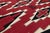 Modern Navajo Style Southwest Wool Rug - Crimson Red & Geometric Diamond Motif For Sale - Image 9 of 12