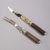Vintage Stainless Steel and Horn Cutlery Serving Set, Wingen 1960s Item e8196 2-piece hunting serving set (1 knive, 1...
