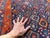 1970s Indigo Persian Sarab Diamond Lattice Runner Rug - 3'10" X 11'9" For Sale - Image 9 of 10