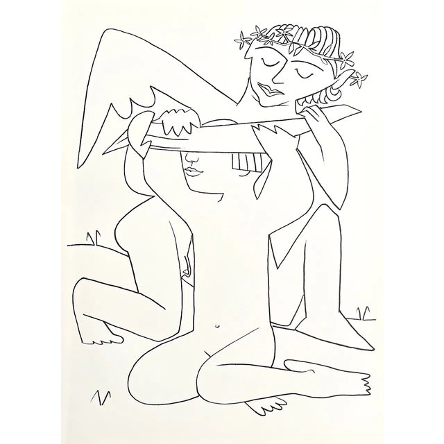 Artist: Francoise Gilot Country: France Title: Blind folds Medium: Lithograph Marks: Not signed not numbered paper size:...