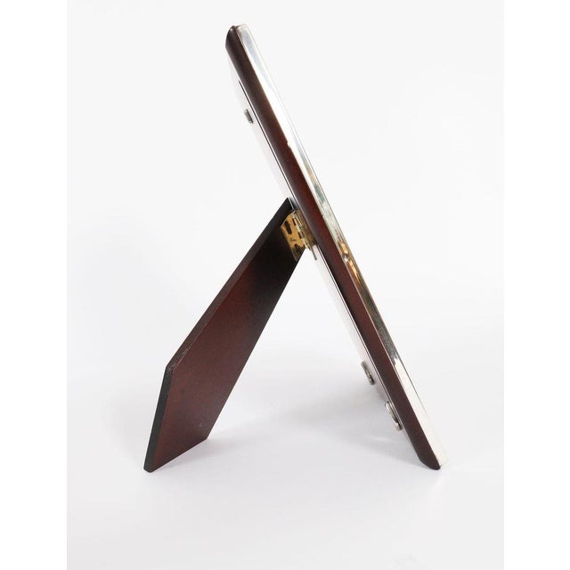 Vintage Rectangular Sterling Silver Portrait Photo Frame attributed to Carrs, 20th Century For Sale - Image 6 of 10