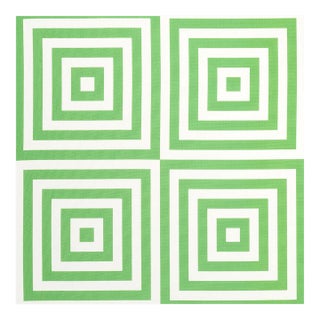 Schumacher Roxbury Indoor/Outdoor Fabric in Leaf For Sale