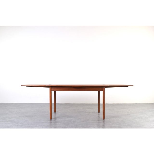 Mid-Century Modern Danish Extendable Dining Table in Teak, 1960s For Sale - Image 4 of 17