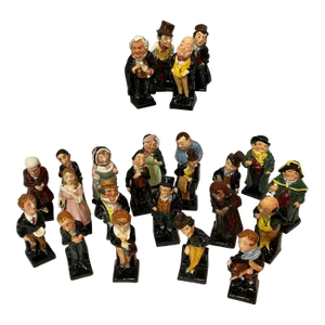 Early 20th Century Charles Dickens Royal Doulton Figurines- 24 Pieces