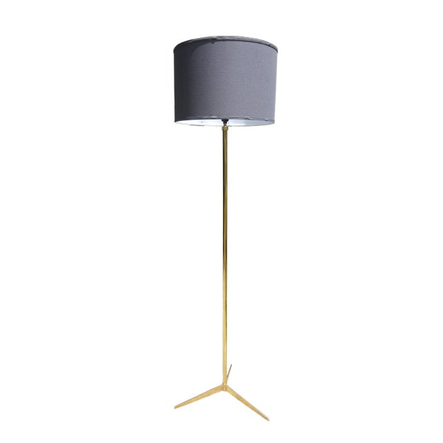 Mid Century Modern Tripod Floor Lamp in the Manner of Paul McCobb For Sale