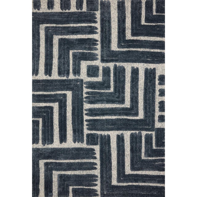 Loloi II Hagen Rug, Blue / White - 3'-7" x 5'-7" For Sale