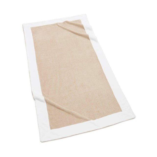 Contemporary Capri Beach Towel in Dune For Sale - Image 3 of 4