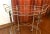 Mid-Century Modern Mid 20th Century Brass and Glass Oval Tea/Bar Cart For Sale - Image 3 of 10