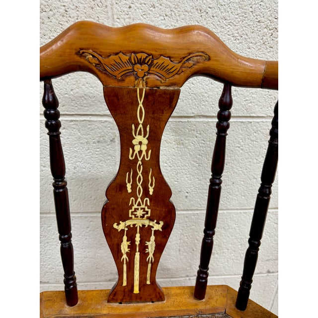 Antique Qing Style Asian Side Chair Hall Chair For Sale In Kansas City - Image 6 of 9