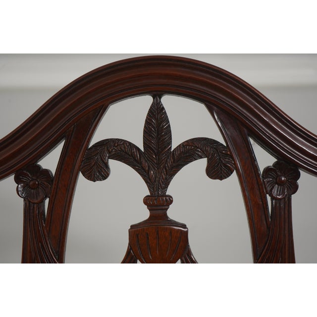 Set of 8 Kindel Mahogany Shield Back Dining Chairs For Sale - Image 14 of 18