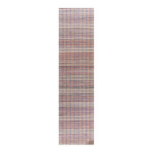 Beautiful Multicolor Ground With Stripe Pattern Antique American Shaker Rag Rug