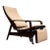 Reclining Sun Chaise Lounge in Hardwood and Ultrasuede by Walter Gerdau, Brazil, 1940s - Lot 82A For Sale