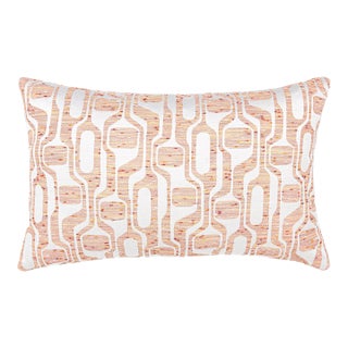 The House Of Scalamandré Telly Lumbar Pillow In Peachmelba For Sale