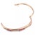 Gold Kabana Rose Gold Diamond Mother of Pearl Bangle Bracelet For Sale - Image 8 of 11