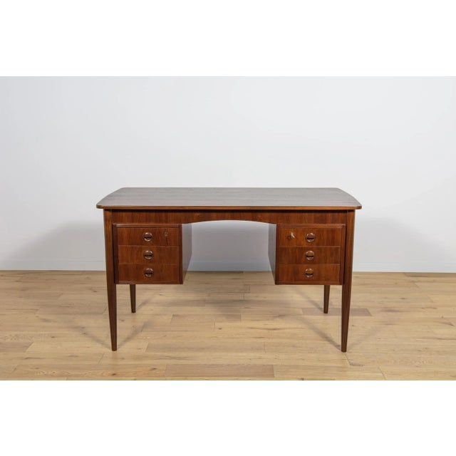 Mid-Century Modern Mid-Century Modern Danish Freestanding Teak Desk, 1960s For Sale - Image 3 of 18