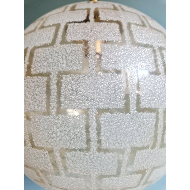 Space Age Glass Pendant Light, 1970s For Sale - Image 4 of 14