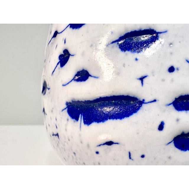 1970s Small Fat Lava Studio Ceramic Art Vase by Ralf & Gudrun Unterstab for Kunsttöpferei Unterstab KTU, 1970s For Sale - Image 5 of 9