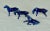 Blue Porcelain Horses, 1950s, Set of 4 For Sale - Image 10 of 11