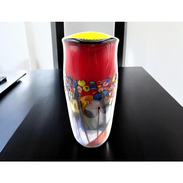 Murano Murrina Vase, 1980s For Sale - Image 16 of 17