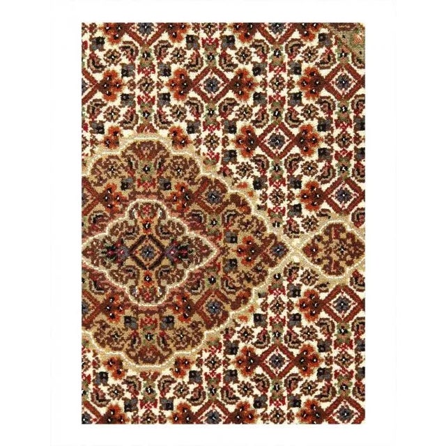 This is a hand-knotted TABRIZ Design Rug. Silk & Hand-Spun Wool Rug. All natural Dyed, This rug has a dense, soft pile,...
