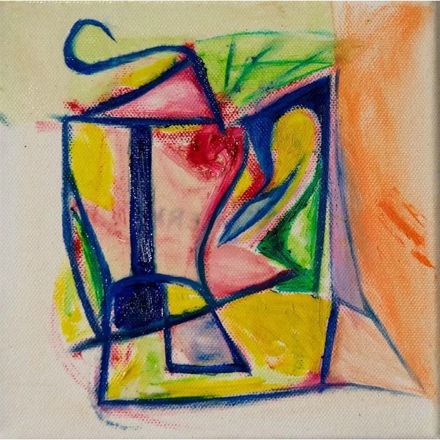Giorgio Lo Fermo, Pink Shadow, 2020, Original Oil on Canvas For Sale - Image 4 of 4