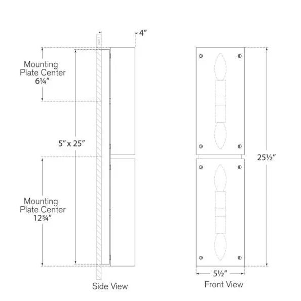 Modern AERIN for Visual Comfort Signature Clayton 25" Wall Sconce in Crystal & Polished Nickel For Sale - Image 3 of 3