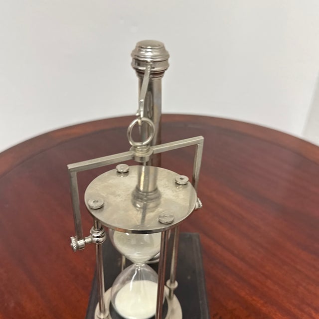 Hourglass Timer on Wood Base, Vintage For Sale - Image 11 of 11