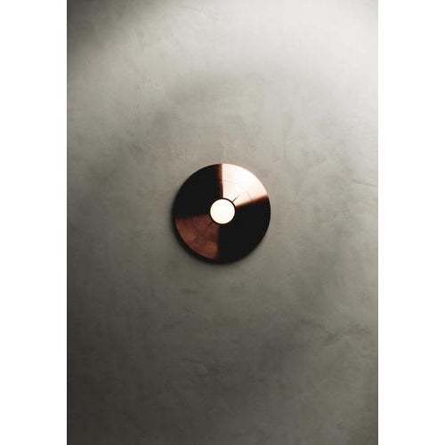 Not Yet Made - Made To Order Large Navazi Circular Wall Lamp in Scorched Coal Ceramic and Glass by Svitanok For Sale - Image 5 of 8
