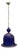 Murano Cobalt Blue Glass Pendant Light, Italy, 1980s For Sale
