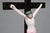 Wood Holy Water Font in Porcelain with Crucifix from Vieux Andenne, Belgium, 20th Century For Sale - Image 7 of 11