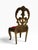 Vintage Brass Miniature Chair Pocket Watch Holder | Red Velvet For Sale - Image 4 of 5