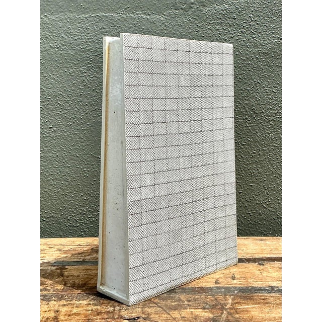 Late 20th Century Vintage Grid Pattern Ceramic Vase For Sale - Image 5 of 12