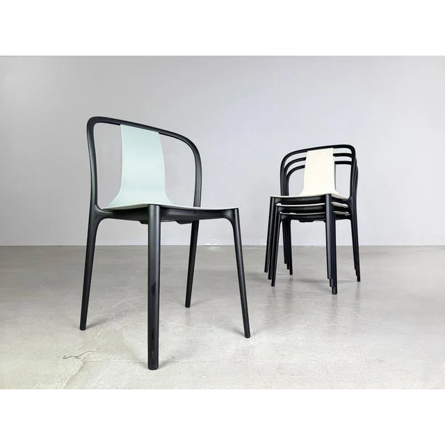 Plastic Belleville Outdoor Chairs by Ronan and Erwan Bouroullec for Vitra, Set of 2 For Sale - Image 7 of 13