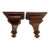 Mid 20th Century Neoclassical Style Wood Corbels Wall Shelf Brackets - A Pair For Sale