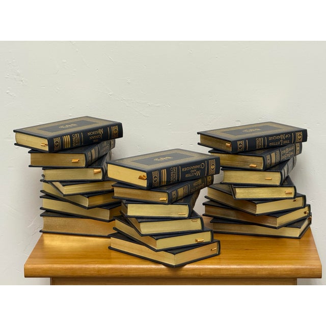 Nautical Easton Press Patrick O’Brian Aubrey Maturin Leather Bound Book Collection, Twenty Volumes For Sale - Image 3 of 12
