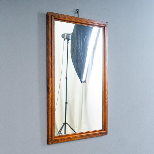 Antique Mirror with Pine Frame, 1900s For Sale - Image 12 of 12