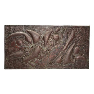 Copper Clad Wall Sculpture by Noted Palm Springs Artist Bill Anson For Sale