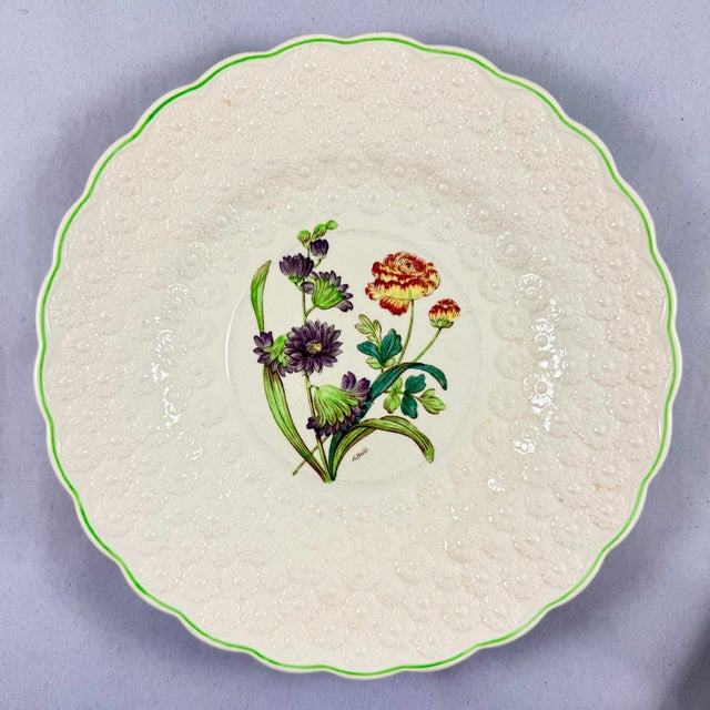 Copeland Spode Fernleigh Pattern Floral Plates, Set of Six For Sale In Philadelphia - Image 6 of 15