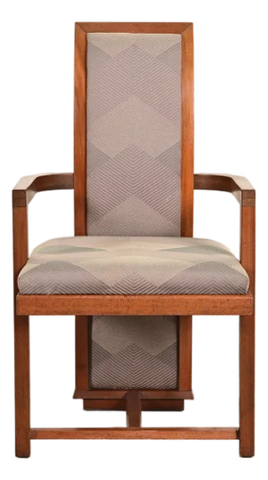 Frank Lloyd Wright for Heritage Henredon Taliesin High Back Armchair, 1950s