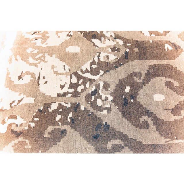 Contemporary Abstract Indian Flat Weave Rug by Doris Leslie Blau For Sale - Image 4 of 8