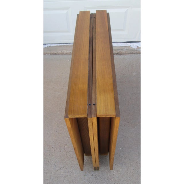 Mid 20th Century Folding Bruno Mathsson Style Maria Drop Leaf Dining Table For Sale - Image 11 of 12