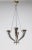 Metal Early 20th Century Silver Plated Solid Bronze 4-Light Horn Chandelier For Sale - Image 7 of 11