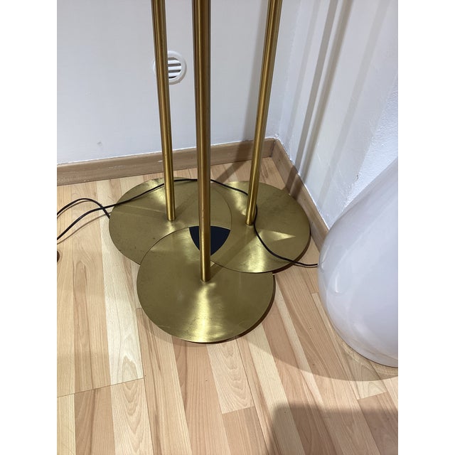 Metal Brass Floor Lamp from Lamperti, 1970s For Sale - Image 7 of 9