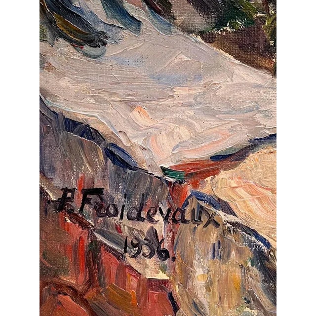 Artwork sold with frame (106 x 86 cm) Roger Paul Froidevaux (1918–1998) was a Swiss painter whose work captured the...