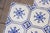 Antique 1920s Portuguese Ceramic Tiles With Stylized Art Deco Rosette Motif Set of 14 For Sale - Image 9 of 18