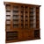20th century Danish bookcase crafted in oak. The upper section features four glass doors, each sliding independently,...