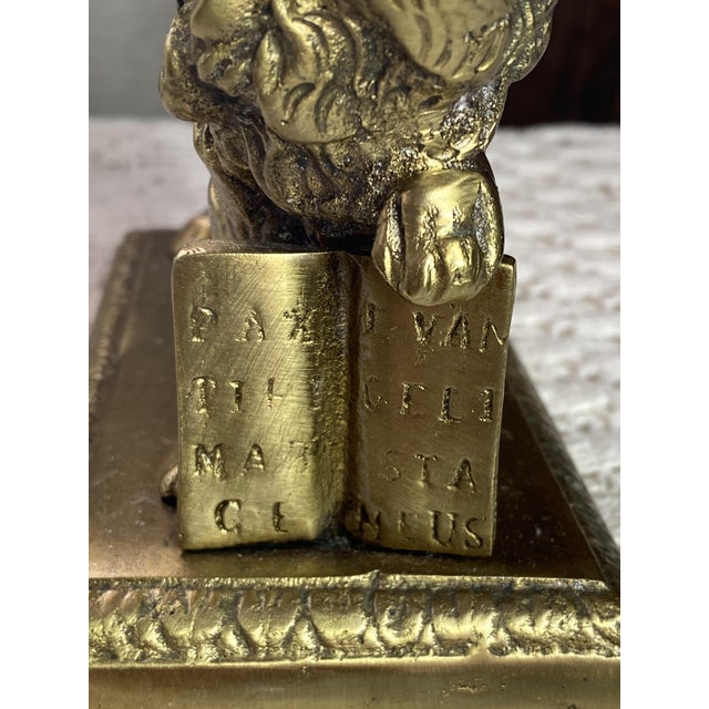 Bronze Lion of Saint Mark, 1920s For Sale - Image 4 of 13