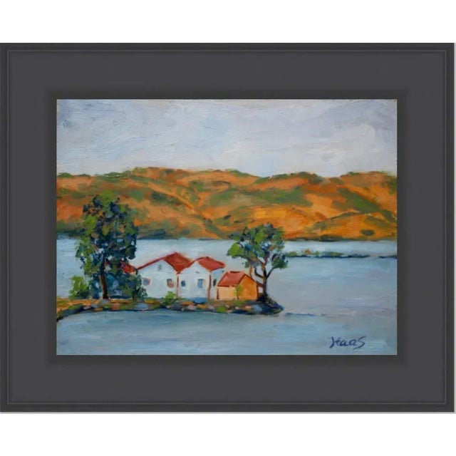 Wood Benicia Bay, Contemporary Plein Air Landscape Oil Painting For Sale - Image 7 of 7