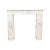 19th Century Carrara Marble Bullseye Fireplace Mantelpiece - Missing Top Shelf Piece For Sale